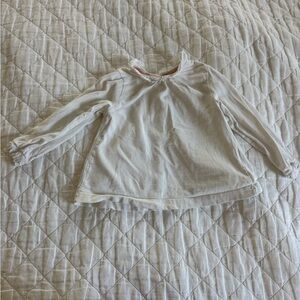 Baby Boden White Long Sleeve Top